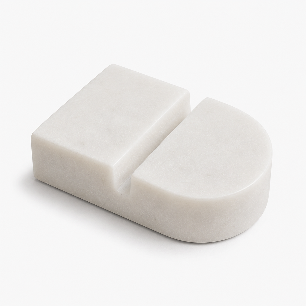White Marble Card Holder | business card holder