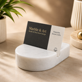 White Marble Card Holder | business card holder