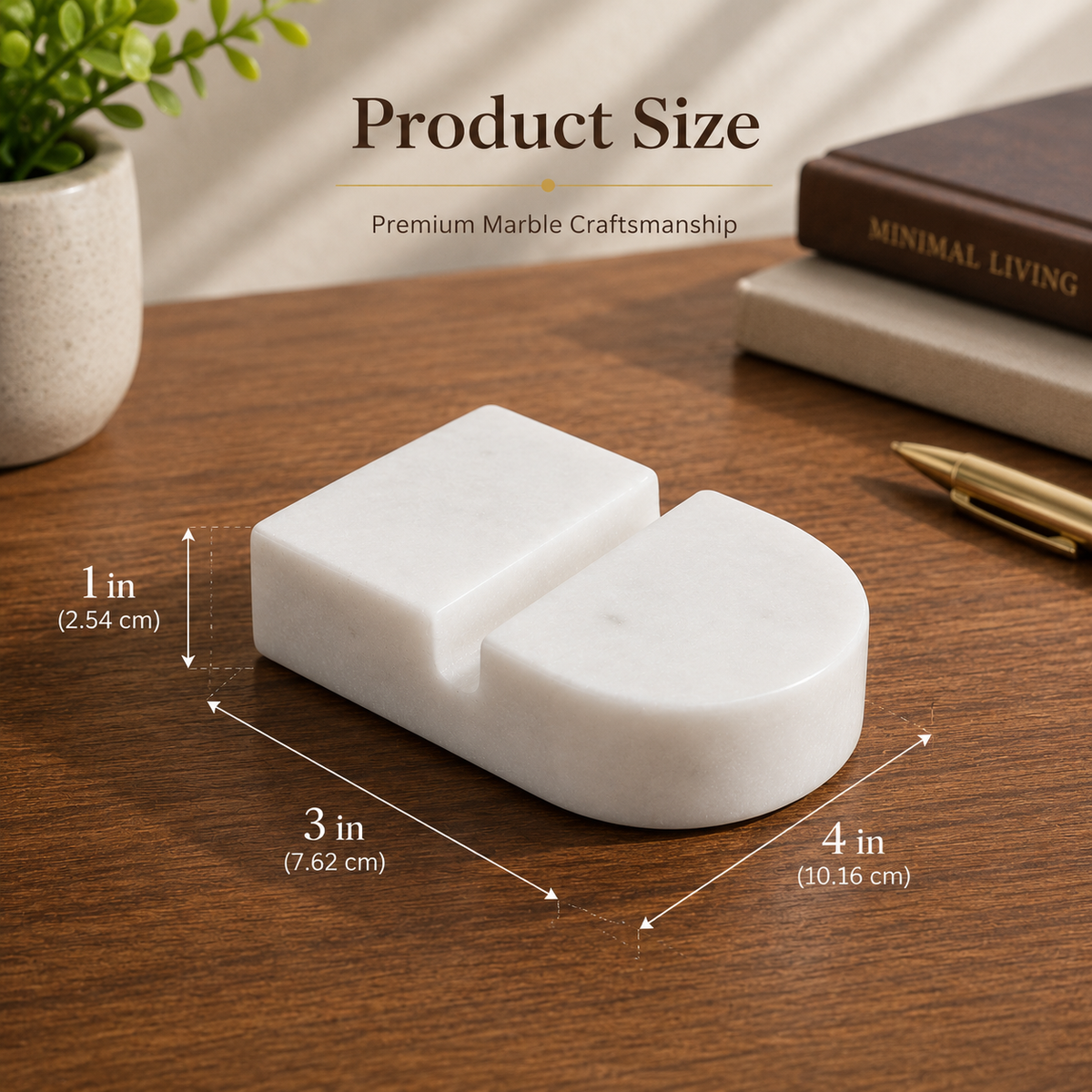 White Marble Card Holder | business card holder