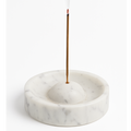 White Marble Incense Stick Holder | Agarbatti Stand | Holds 3 Sticks | 4 inch